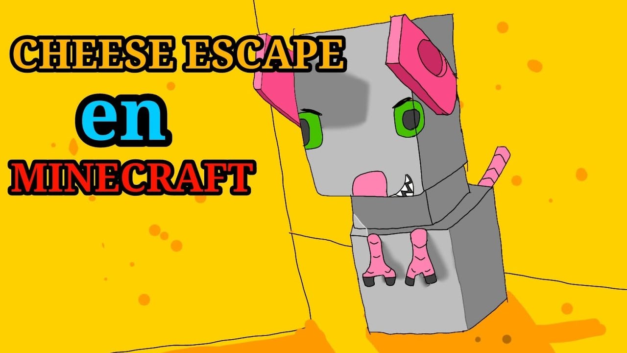 Playing Cheese Escape in Minecraft with a texture pack
