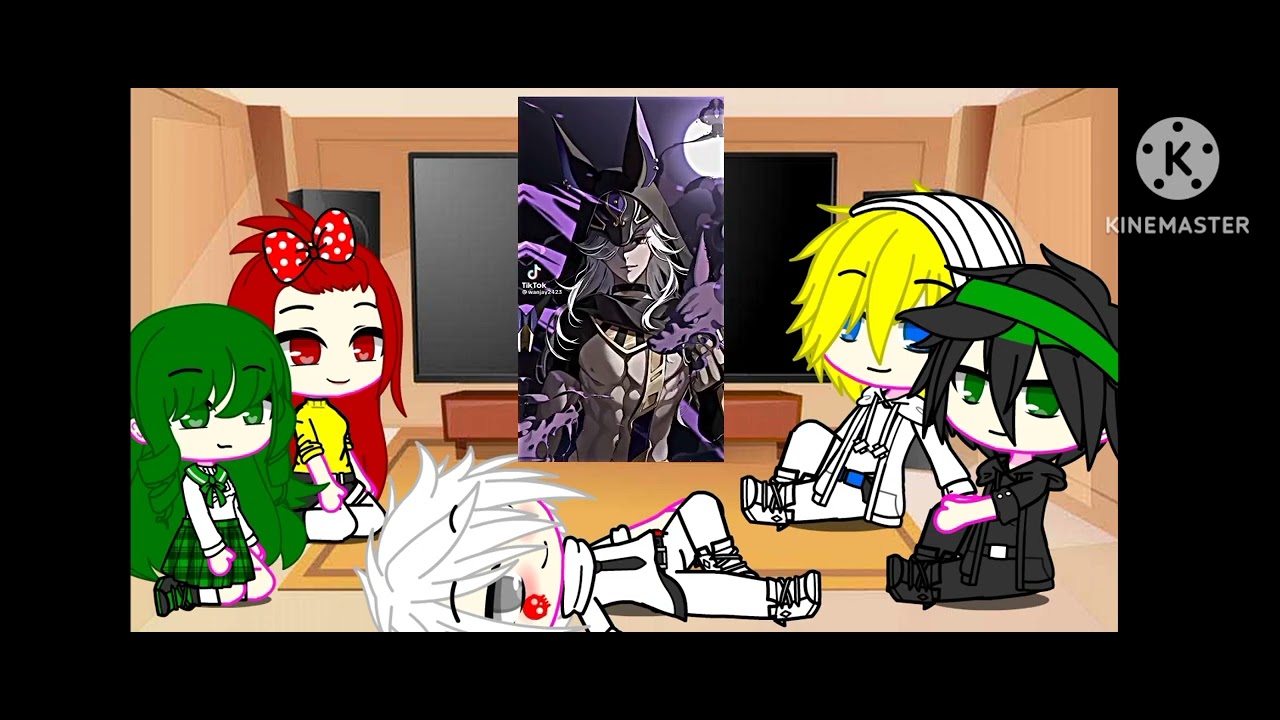 Shinbi house  react to gaeun as Raiden ei dan hari as kusanali /Shinbi house/ ft. gaeun dan hari