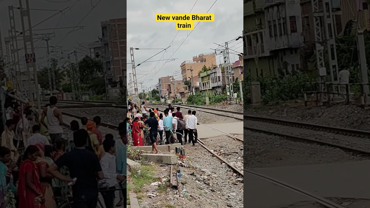vande Bharat train in chakia #indainrailway #viralvideo #traidingvideo