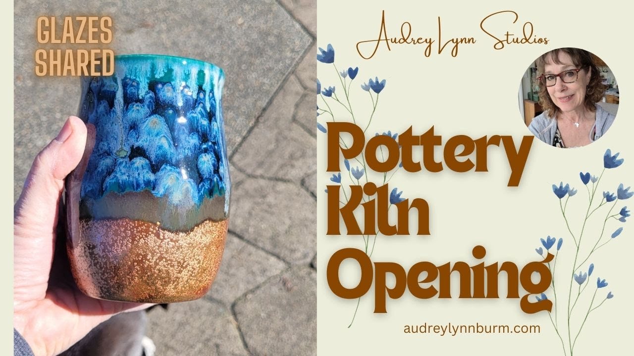 POTTERY Kiln Opening!  Lots of COPPER FLOAT today!  BEAUTIFUL Pedestal Leaf Plate!  Glazes Shared!