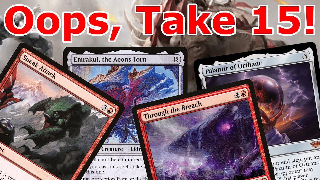 OH BOY, HERE I GO EMRAKULING AGAIN!  Mono Red Sneak Attack (Legacy MTG)