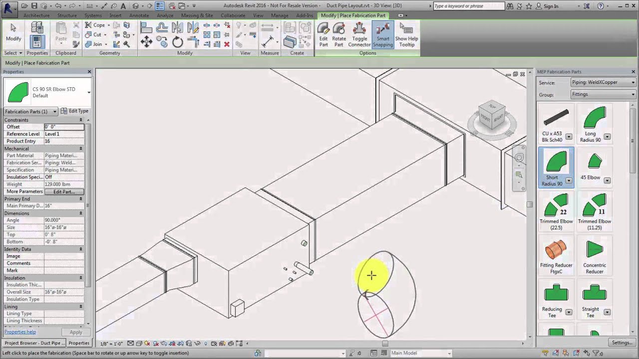 Creating an MEP Fabrication Layout