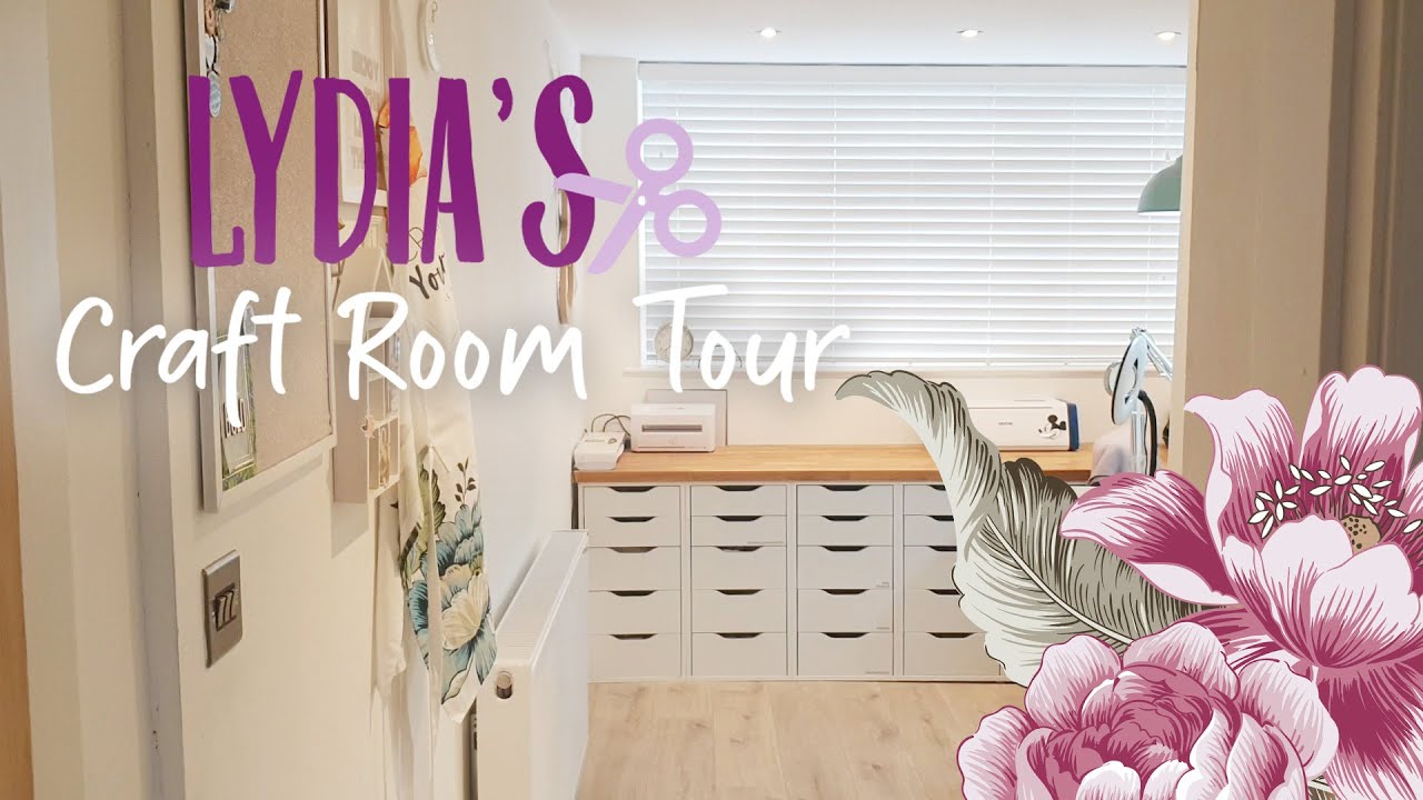 1st Time Ever!! A Closer Look Into Lydia's Craft Room + Organizing Hacks