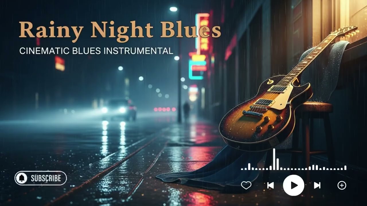 3 Hours Modern Blues Ambience – Cinematic Guitar for Relaxation