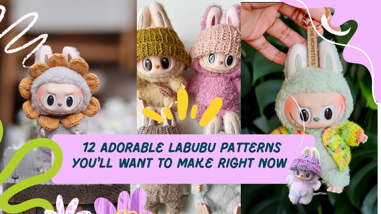 12 Adorable Labubu Patterns You'll Want to Make Right Now (Knit + Crochet)