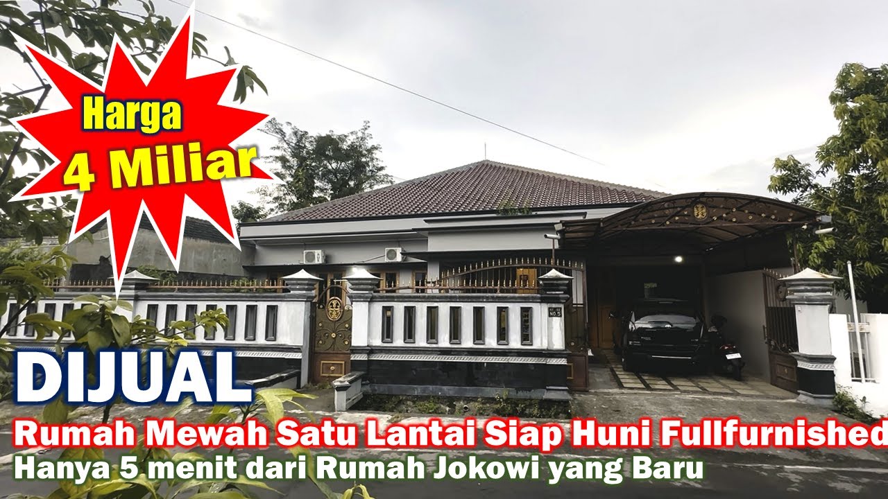Dijual Rumah Mewah Satu Lantai Siap Huni Fullfurnished area Solo #rumahdijual #rumahmewah