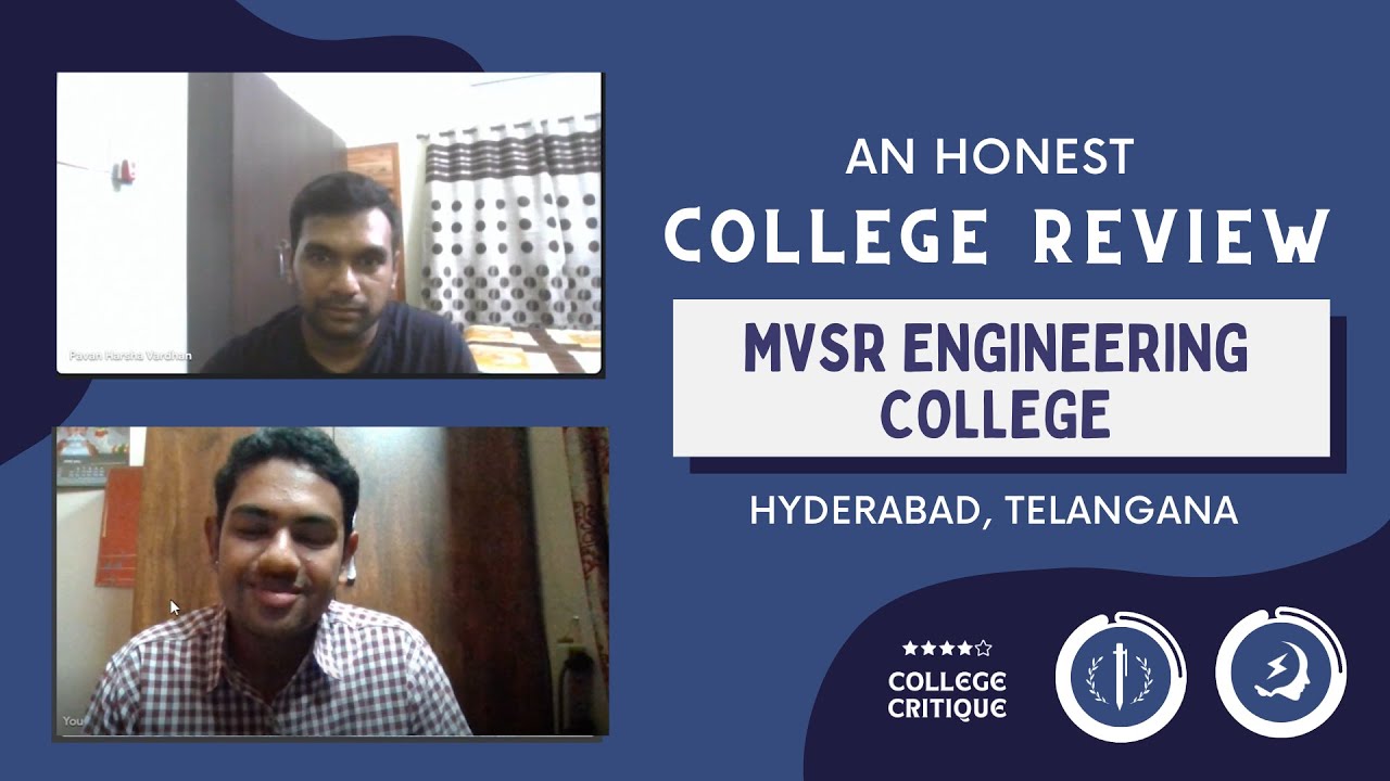 MVSR Engineering College | Honest review | EAMCET 2022 | Hyderabad | Engineering colleges