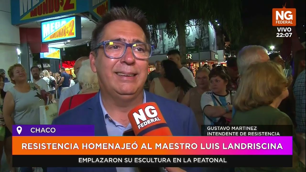 NGFEDERAL -  RESISTENCIA HOMENAJEÓ AL MAESTRO LUIS LANDRISCINA
