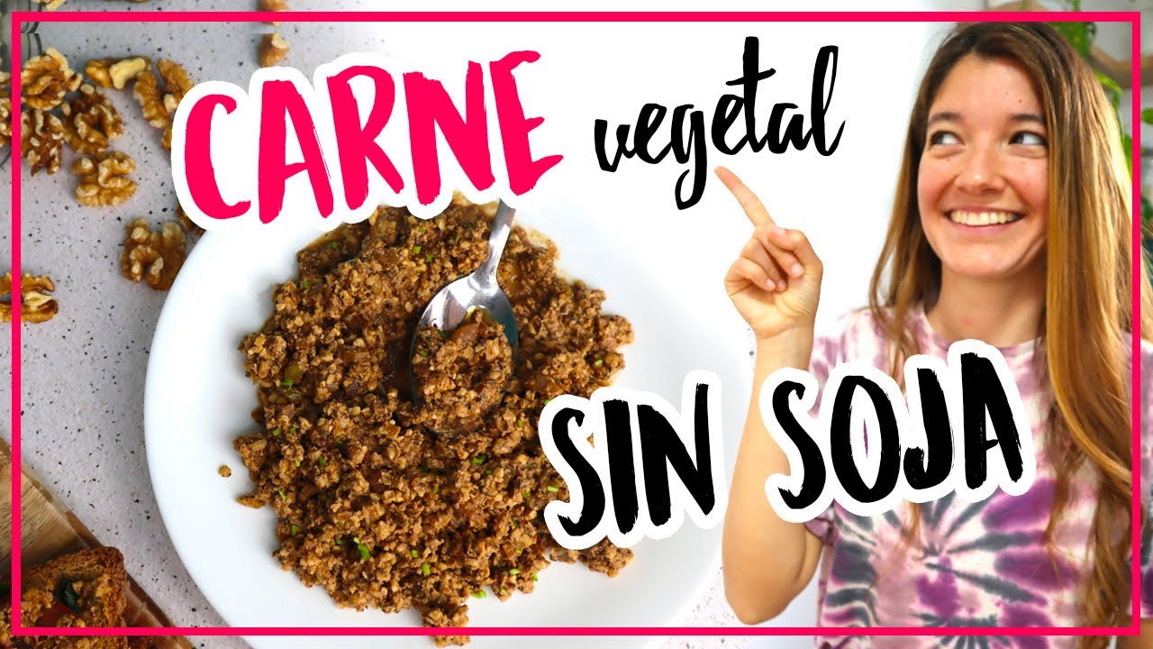 Cómo hacer CARNITA vegetal SIN SOJA - Receta Fácil
