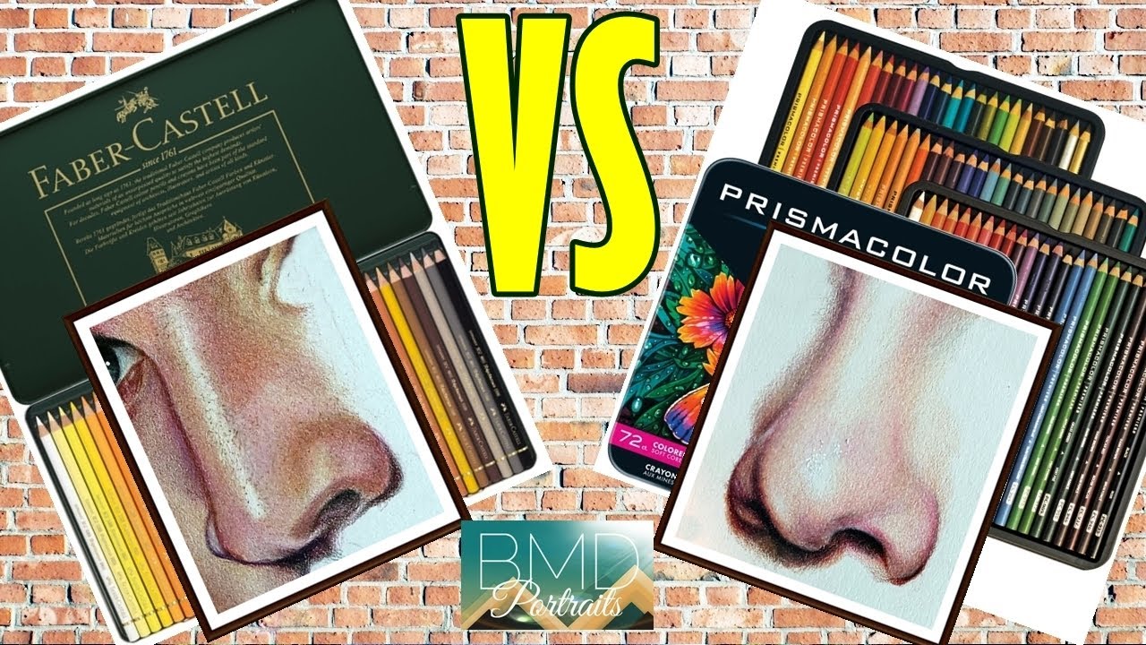 Faber Castell POLYCHROMOS vs PRISMACOLOR Premier Colored Pencil | BMD Portraits