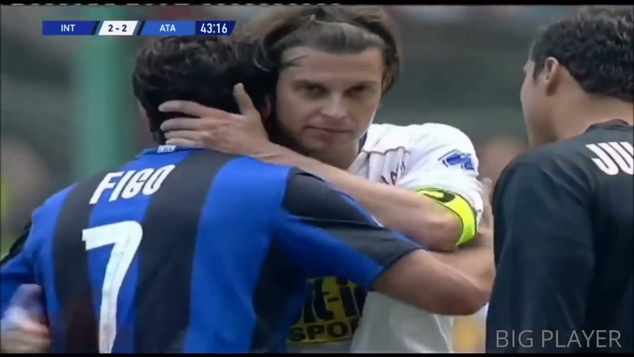 Highlights  Inter Milan vs Atalanta 2009 and Luis Figo Last Game of His Career
