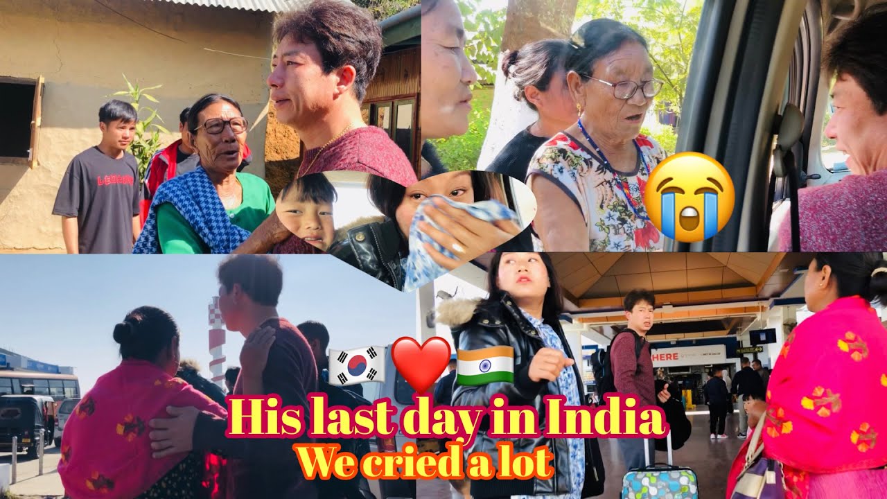 Korean Husband’s Last Day in India 🇮🇳❤️🇰🇷.Mi Loina kapnakhi😭😭❤️❤️❤️❤️