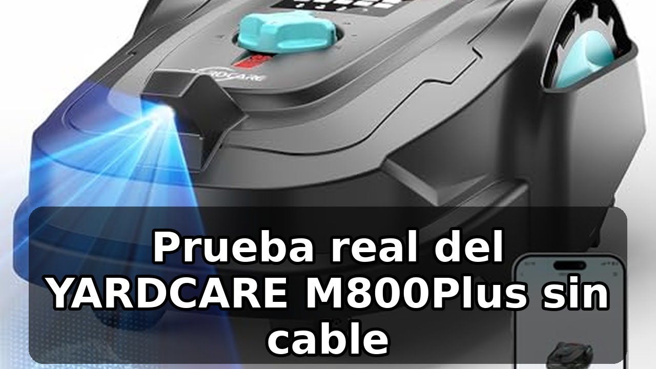 Review completa del YARDCARE M800Plus: robot cortacésped sin cable con GPS