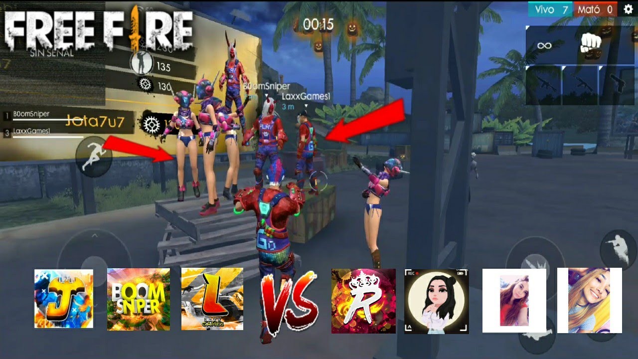 NOS ENFRENTAMOS A 4 CHICAS GAMER MUY PRO EN UNA PARTIDA C/ BoomSniper y LaxxGames FREE FIRE