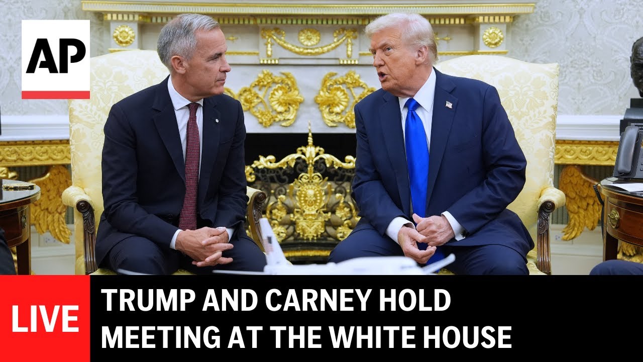 LIVE: Trump and Carney hold meeting at the White House