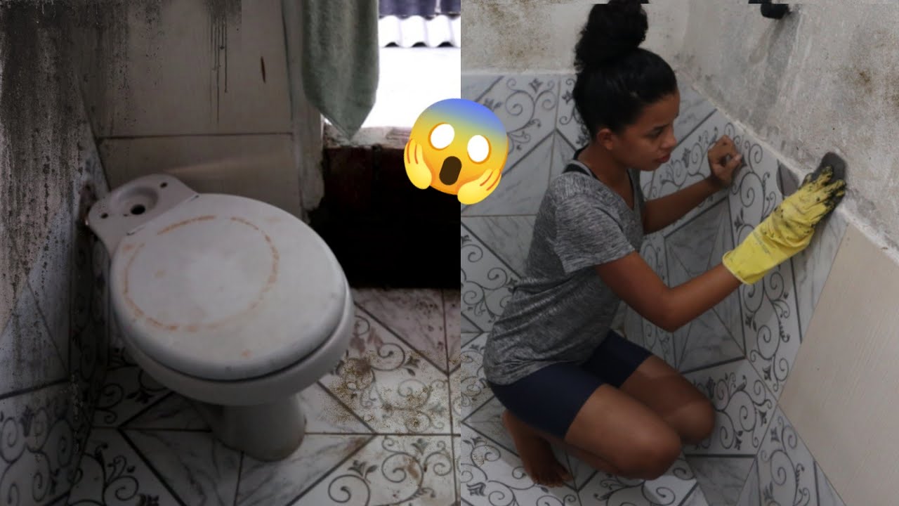 Incr&iacute;vel antes e depois DIY banheiro gastando pouco room makeover ideias de decora&ccedil;&atilde;o