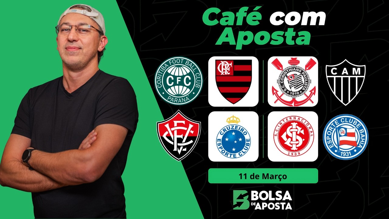 Caf&eacute; com Apostas Esportivas - Champions League + Brasileir&atilde;o