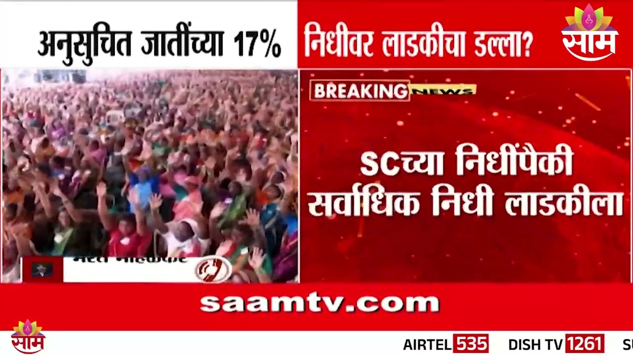 अनुसूचित जातींच्या 17% निधीवर लाडकीचा डल्ला? | Ladki's Stake In Scheduled Tribes Fund