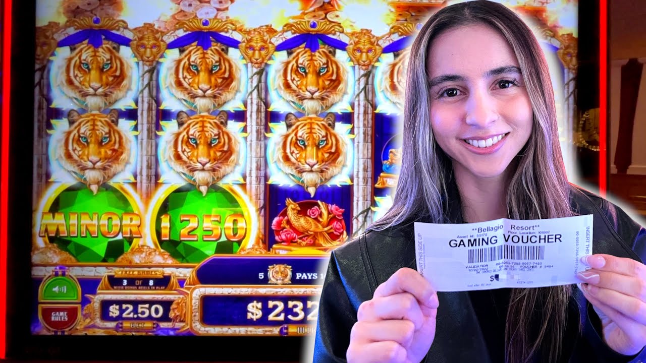 My Girlfriend's CRAZY BIG WIN On This Slot Machine In Las Vegas!!