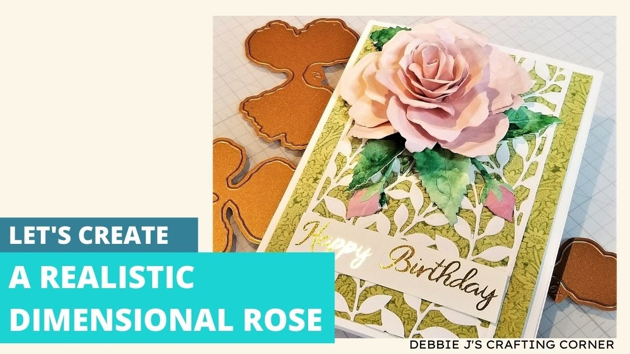 Let's create a realistic dimensional Floribunda Rose | Spellbinders | Susan Tierney-Cockburn