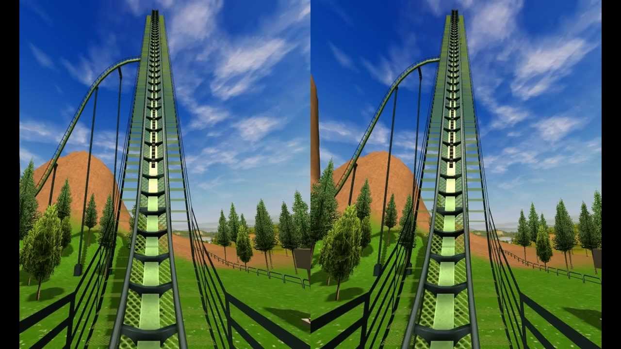 3D Active/Passive -  Roller Coaster - Test 3D Side by Side