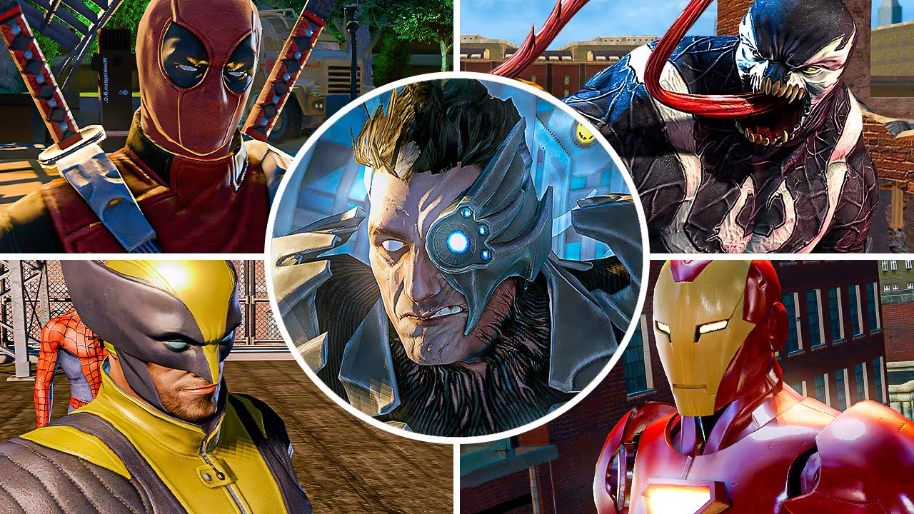 Marvel Ultimate Alliance 2 - All Boss Fights & Ending (Captain America Side) | 4K 60FPS PS5