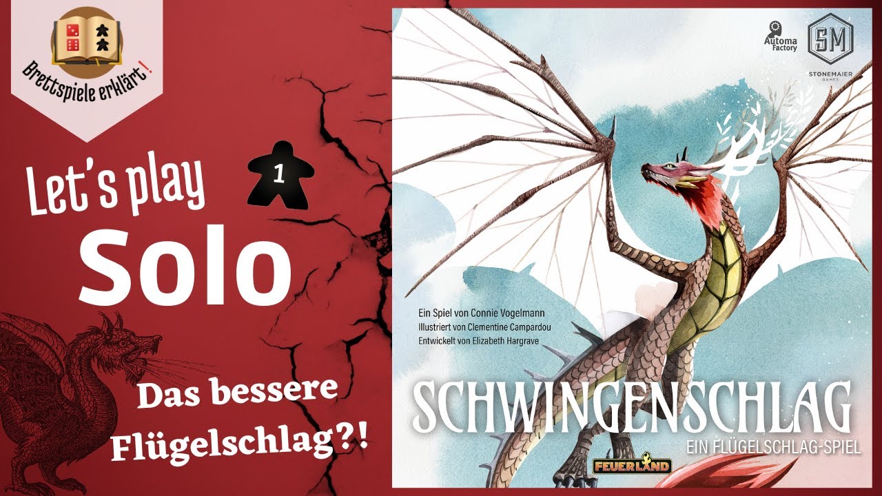 Schwingenschlag - Wie spielt sich die Neuheit im Solo Modus? [Solo Let's Play]