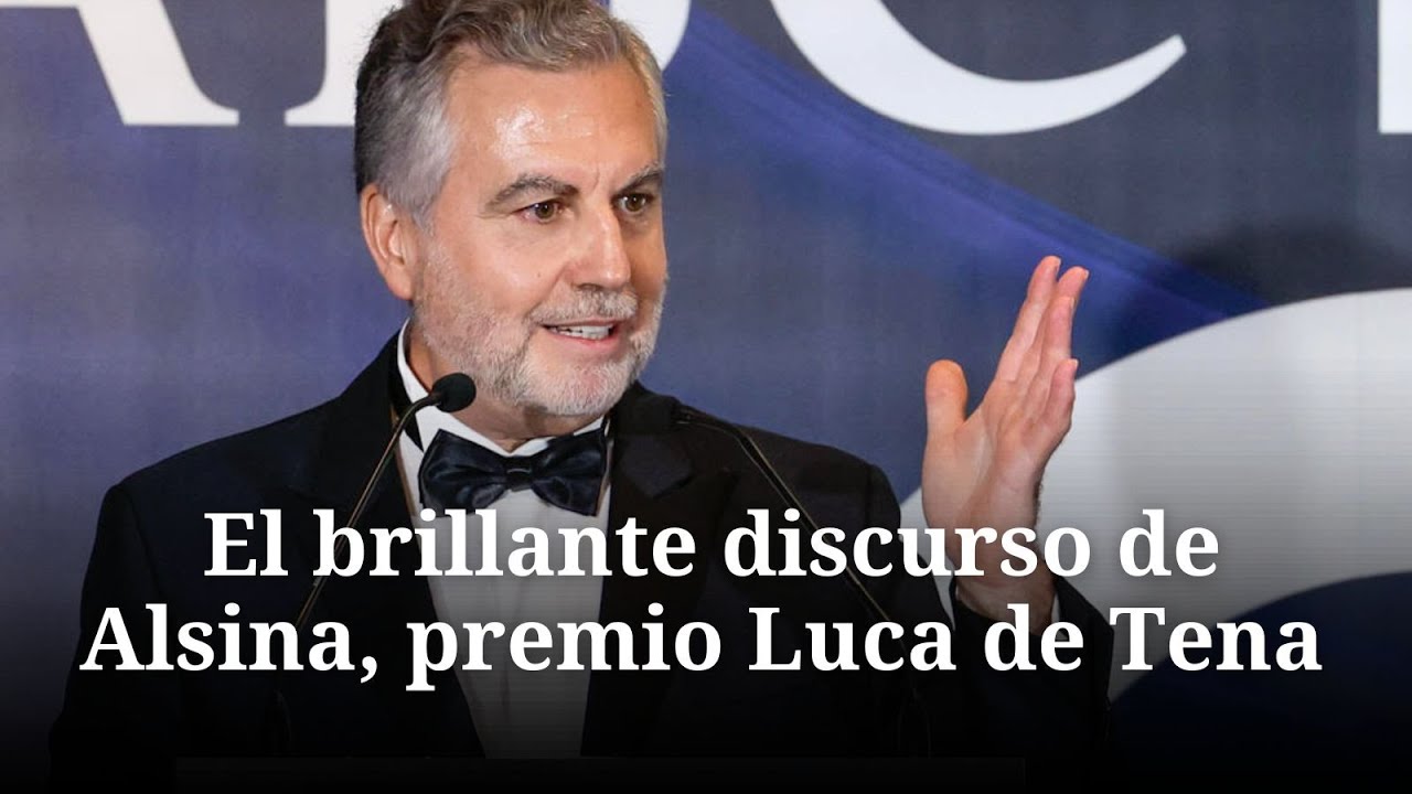 El brillante discurso de Alsina al recoger el Premio Luca de Tena: 