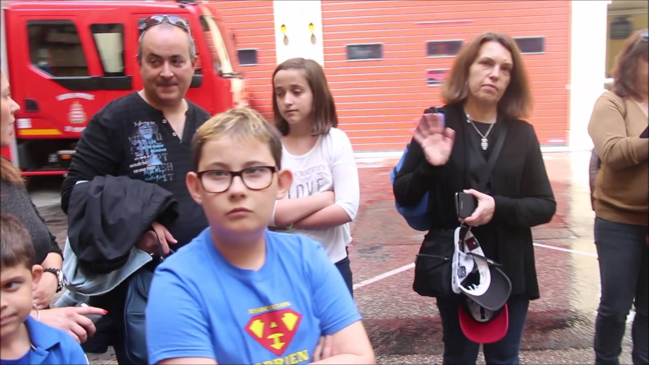 VISITE CASERNE DE POMPIERS MONACO AVRIL 2016