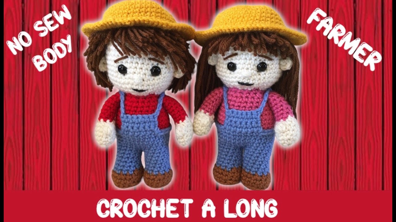 CROCHET FARMER - ANIMALS IN DESCRIPTION amigrumi crochet a long