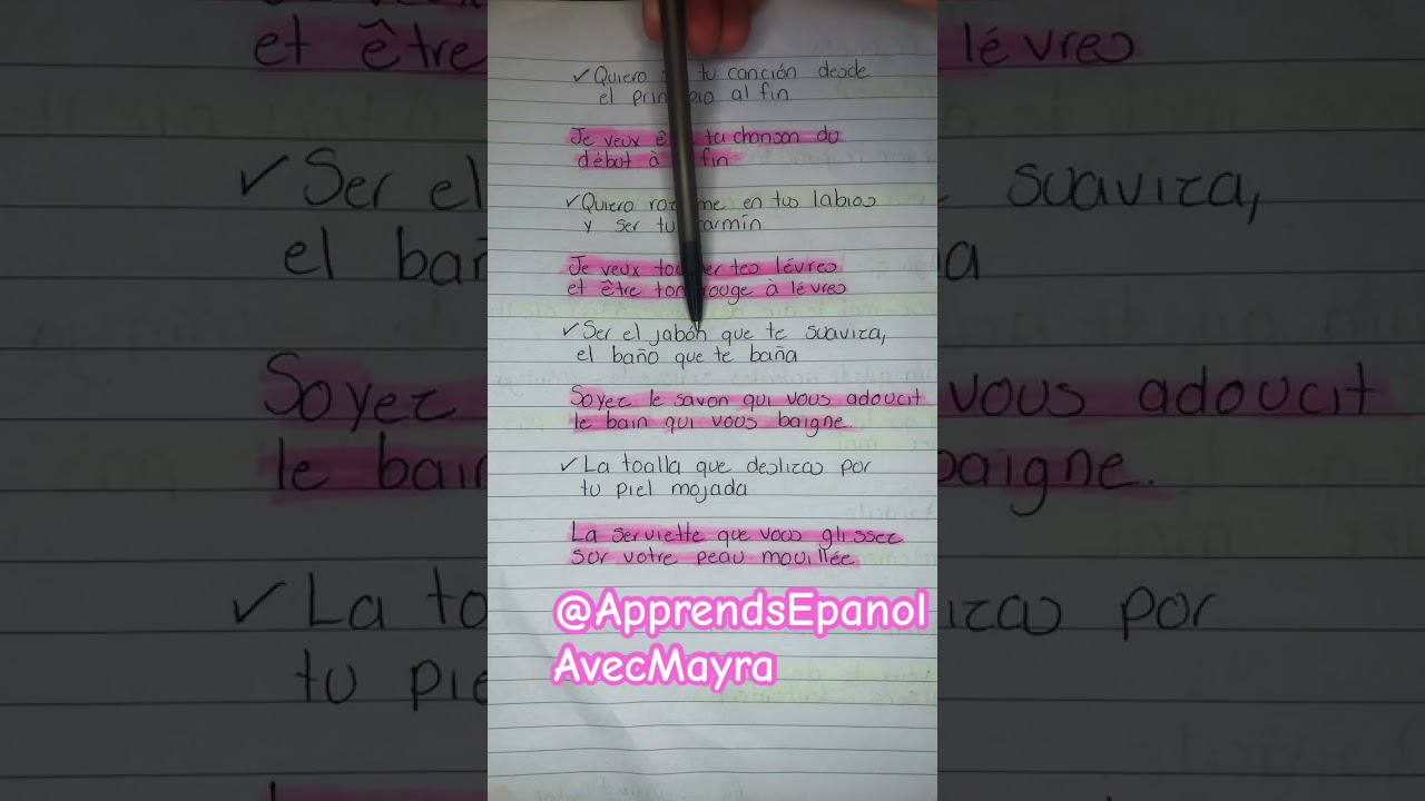 Aprende Espa&ntilde;ol con canciones, Cama y mesa #robertocarlos #iyrics #musicaromantica #aprendeespa&ntilde;ol