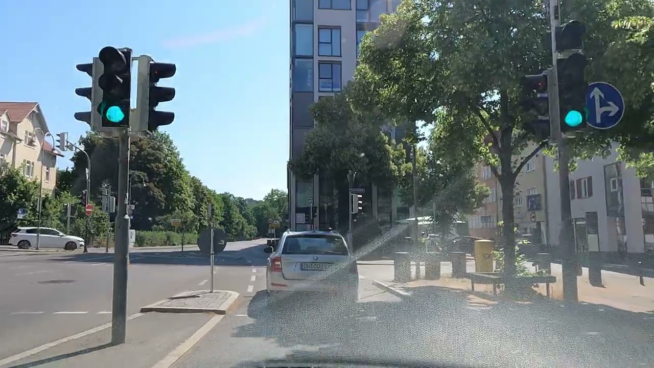Driving TÜBINGEN to NÜRTINGEN - 🇩🇪 Germany 🇩🇪