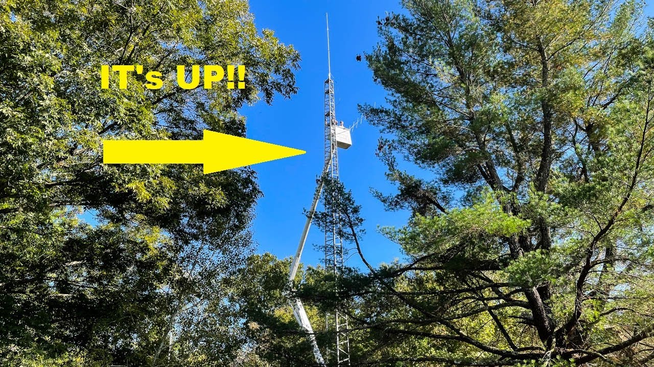 The Ham Radio Tower Is Up! - Sketchy At First