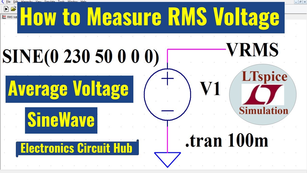 LTSpice: How to Simulate and Measure RMS & Average Voltage