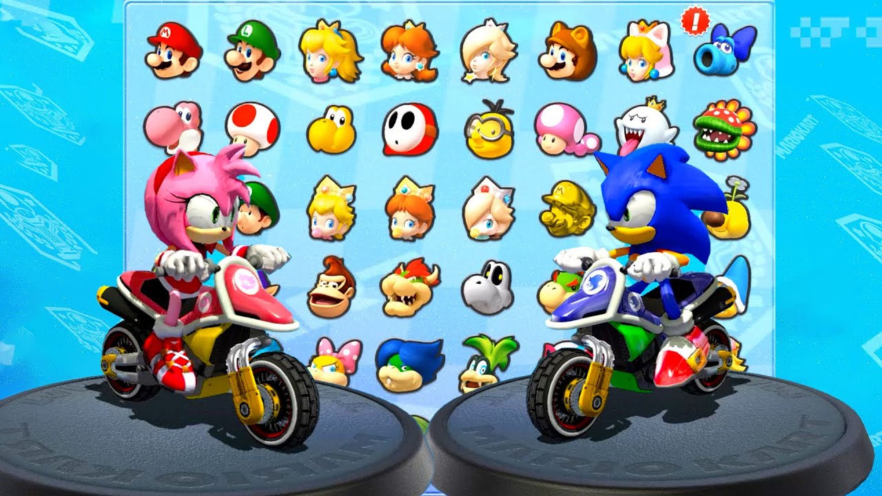 Mario Kart 8 Deluxe Wave 6 Sonic vs Amy Racing CHerry Cup Racing Excellence on Nintendo Switch