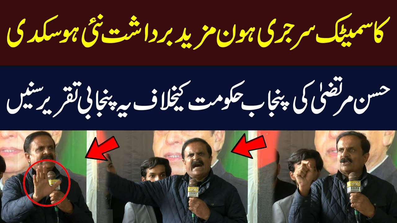 Viral Punjabi Speech: Hassan Murtaza Calls Out Punjab Govt | PPP vs PMLN | Hum News | Pakistan