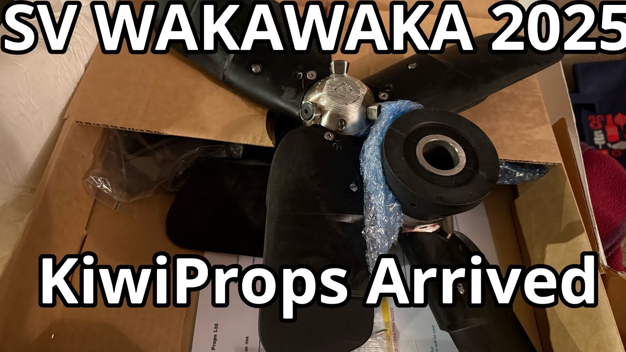 KiwiProps feathering propellers have arrived - SV WAKAWAKA 2025