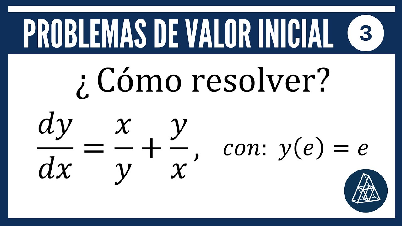 PROBLEMAS DE VALOR INICIAL // EJERCICIO 3 // CURSO COMPLETO DE ECUACIONES DIFERENCIALES