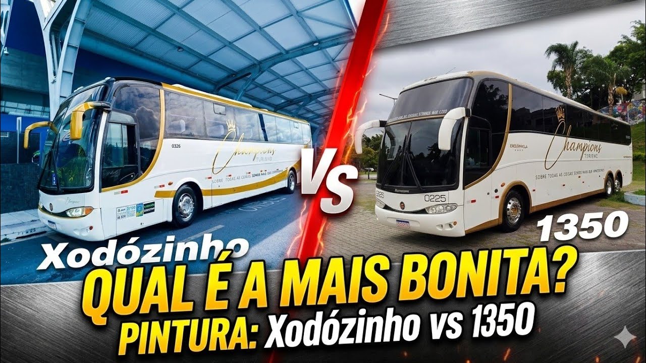 Qual ônibus tem a Pintura mais bonita?