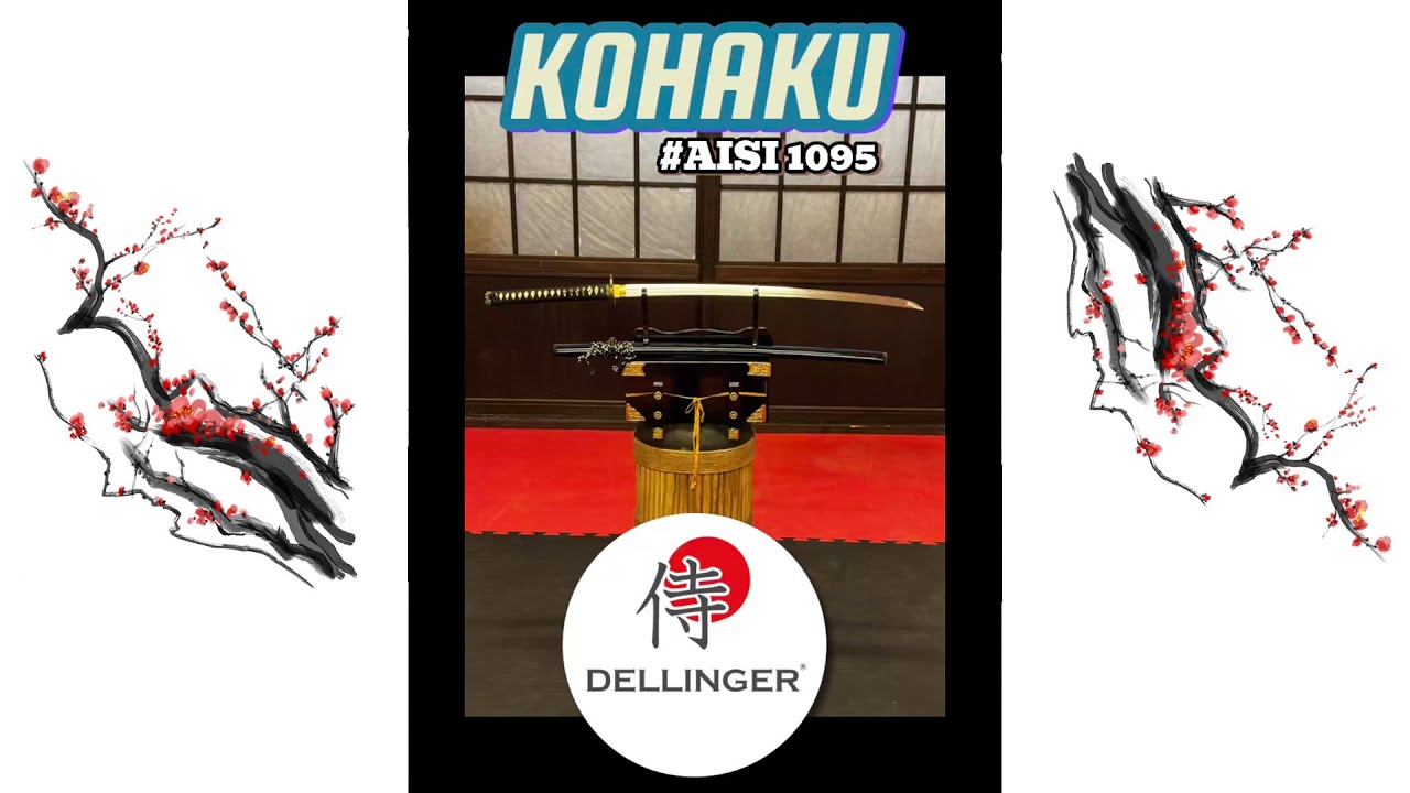 🔥 Katana KOHAKU - AISI 1095 Hi-carbon steel | Nozeakatany.cz