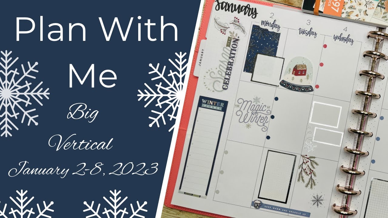 Plan With Me Big | January 2-8, 2023 | The Happy Planner | Essential Seasons | Happy Planner