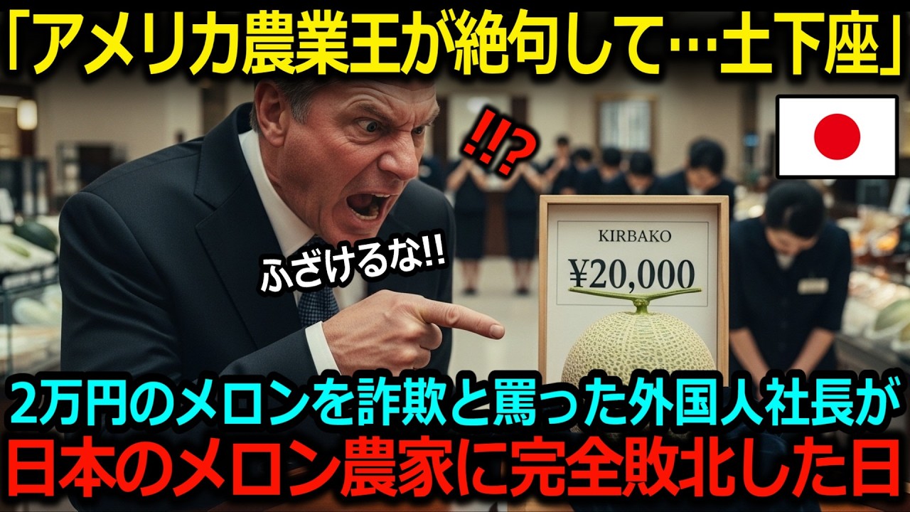【海外の反応】『詐欺だ！』と怒鳴ったアメリカ農業王が、日本のメロン農家に完全敗北するまで #海外の反応 #海外の反応集 #海外のリアクション