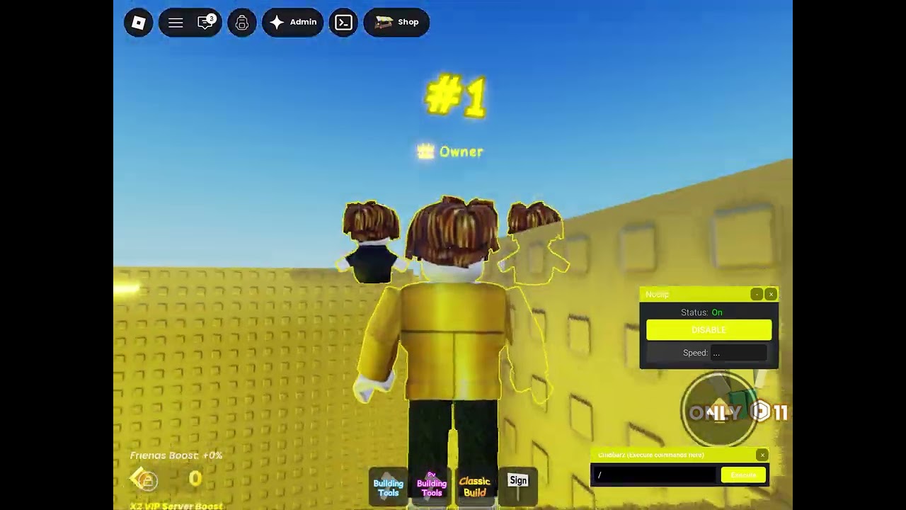 New secret in first is owner in Roblox game