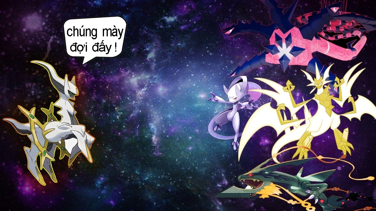 Một vài Pokemon khủng bố từng được so sánh với chủ tịch Arceus