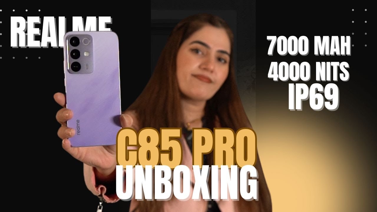 Распаковка realme C85 Pro – аккумулятор Titan 7000 мАч • AMOLED 4000 нит • Защита IP69 • Камера 5...
