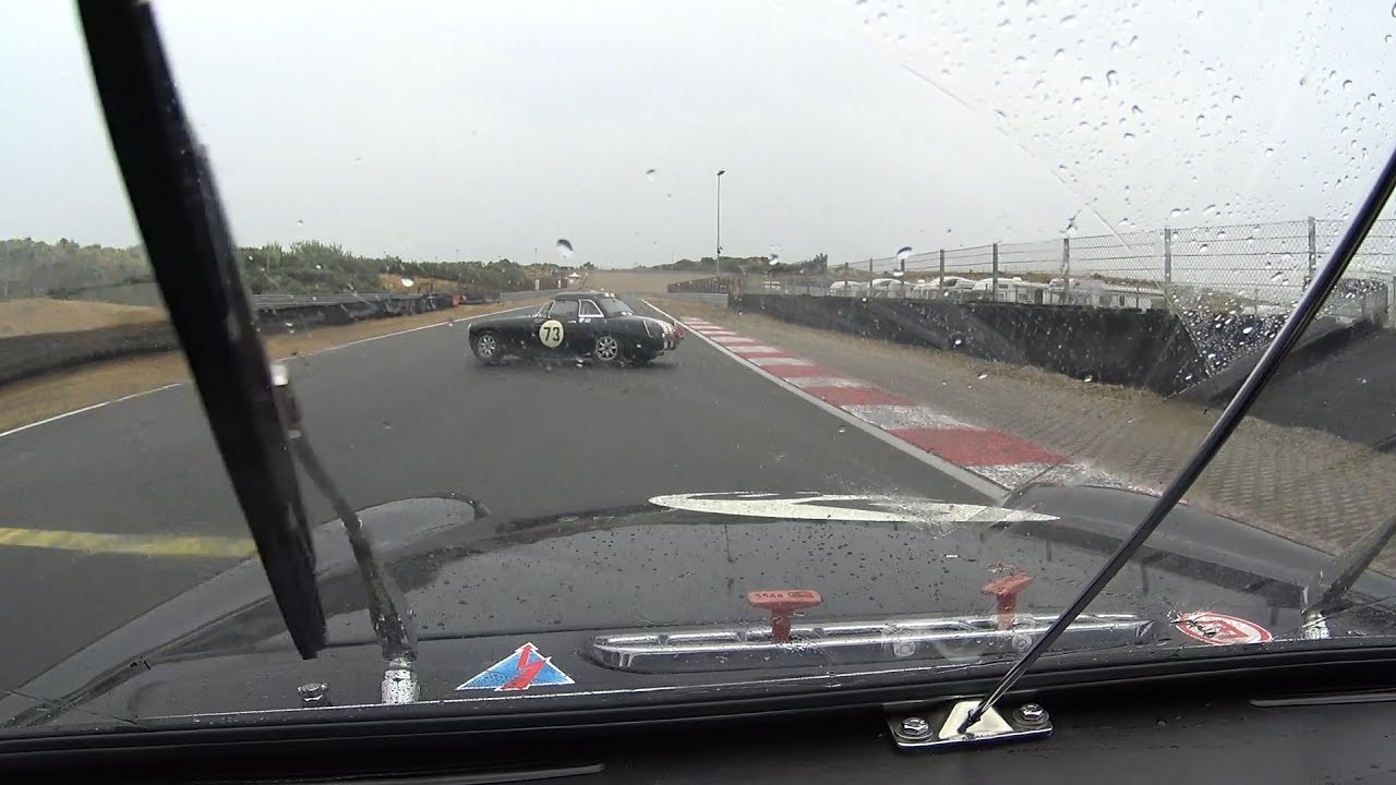 MGB & Historic Cars Wet Racing at Zandvoort Oldtimer Festival with Equipe GTS July 29th 2018.
