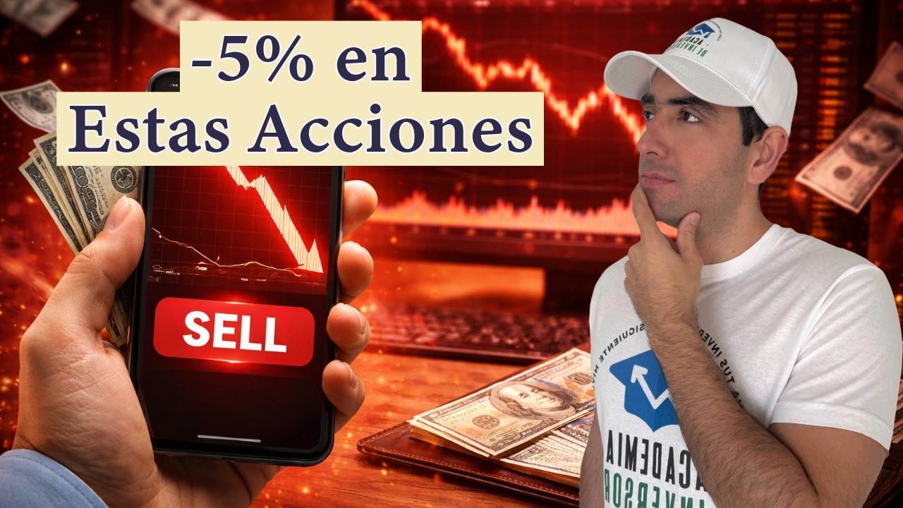 📉 Estas Acciones Caen Más de 5% y Otras Suben Más de 10%… ¿Momento de Comprar?