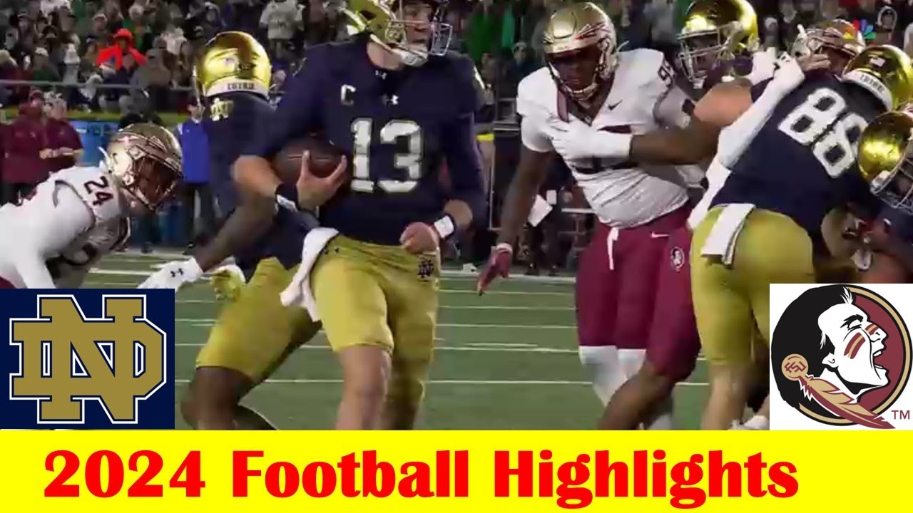 Florida State vs #10 Notre Dame Football Game Highlights 11 9 2024