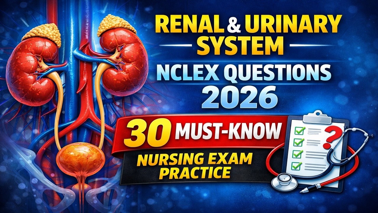 Renal & Urinary System NCLEX Questions 2026 | 30 Must-Know Nursing Exam Practice