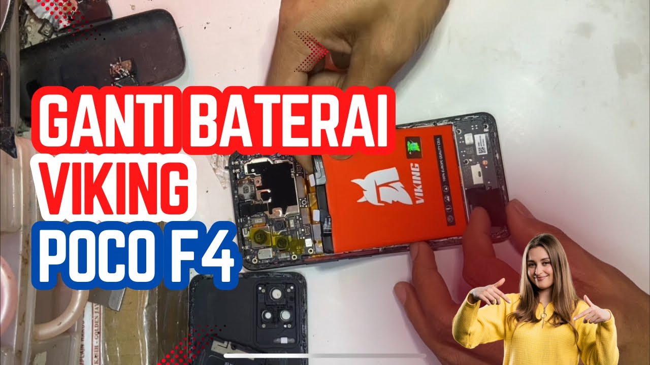 Ganti  Baterai Poco F4 Dengan baterai Viking BP49